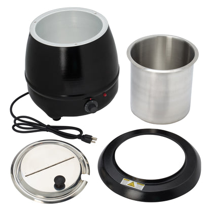 ESW-66 - Electric 10 Qt Deluxe Black Kettle Soup Warmer Set, 110V