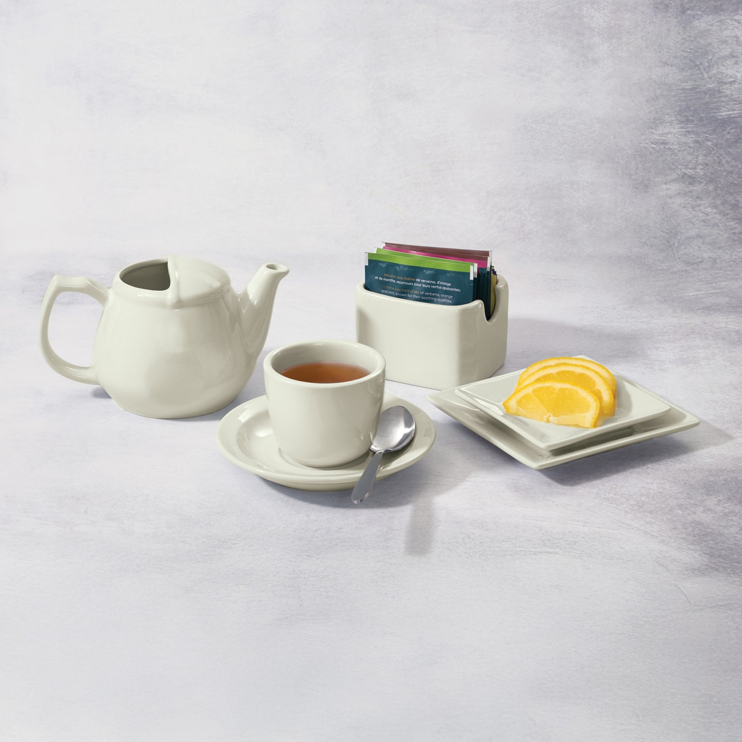 ASD-3-AW - Porcelain Sugar Packet Holder, 3-1/2"L x 2-3/4"W x 2-1/2"H - American White (36 Pieces/Case)