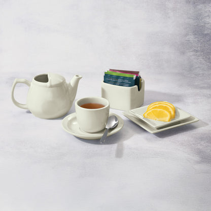 ASD-3-AW - Porcelain Sugar Packet Holder, 3-1/2"L x 2-3/4"W x 2-1/2"H - American White (36 Pieces/Case)