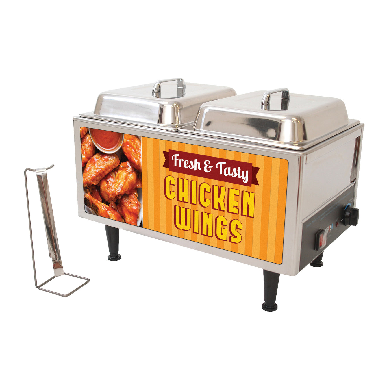 51072W BenchmarkUSA "Chicken Wings" Warmer Set Winco