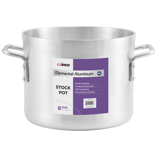 Elemental Aluminum Stock Pot, 6mm - 32 Quart