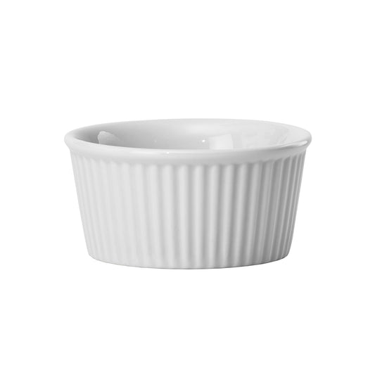 FRR-6 - Fluted Ramekin, 6 oz. White Porcelain, 36 Pieces/Case