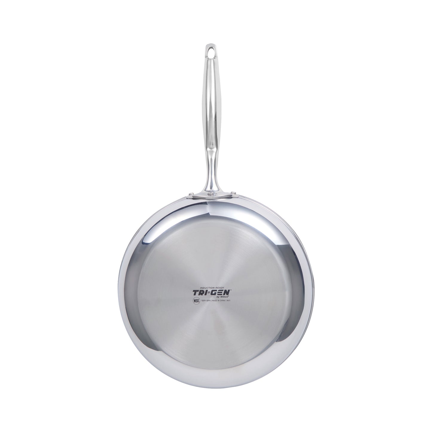 TGFP-10PR - TRI-GEN, 10" Fry Pan, Pro-Release Non-Stick, Tri-ply, Induction Ready, 18/8 SS, NSF, PFAS-Free