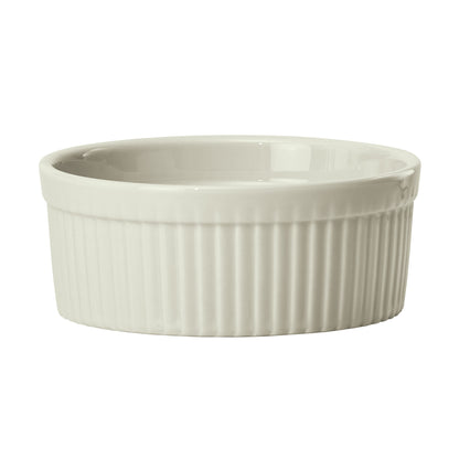 FRR-10-AW - Porcelain Fluted Ramekin, 10 oz - American White (24 Pieces/Case)