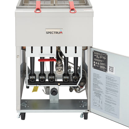 NGGF-70-NG - Spectrum Gas Deep Fryer, 70lb, 5-Tube, Natural Gas