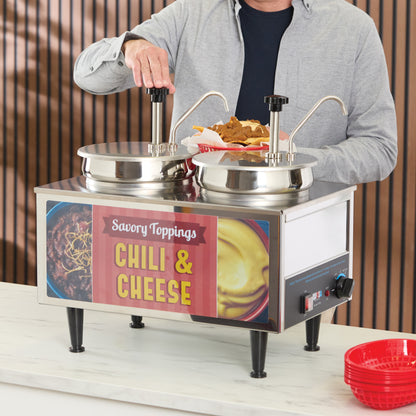 51074A - BenchmarkUSA "Chili & Cheese" Food Warmer - 2 Pumps