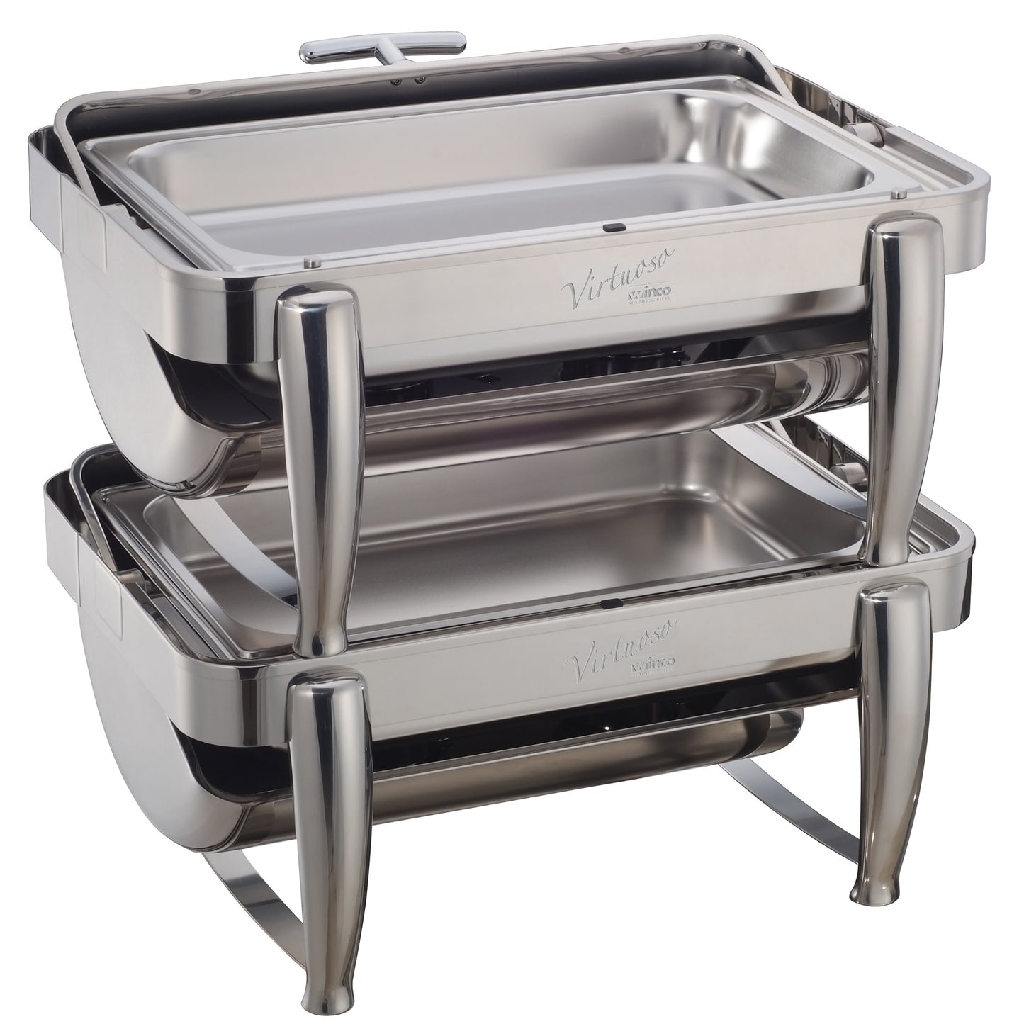 Virtuoso Collection 8 Quart Full-size Roll-Top Chafer, Extra Heavyweight