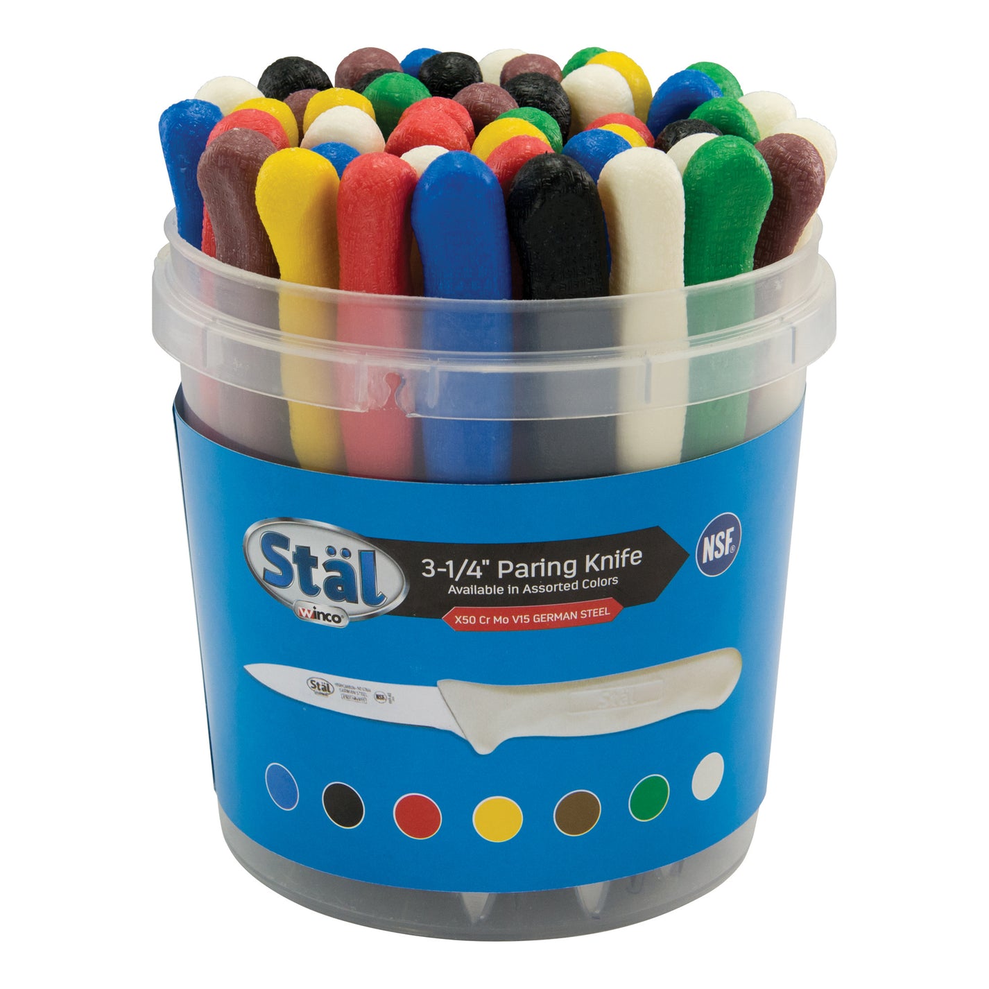 KWP3046 Stäl Paring Knife Bulk Pack, 46Pc/Pack Winco
