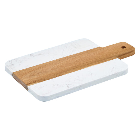 Marble and Wood Serving Board - 11-1/2"