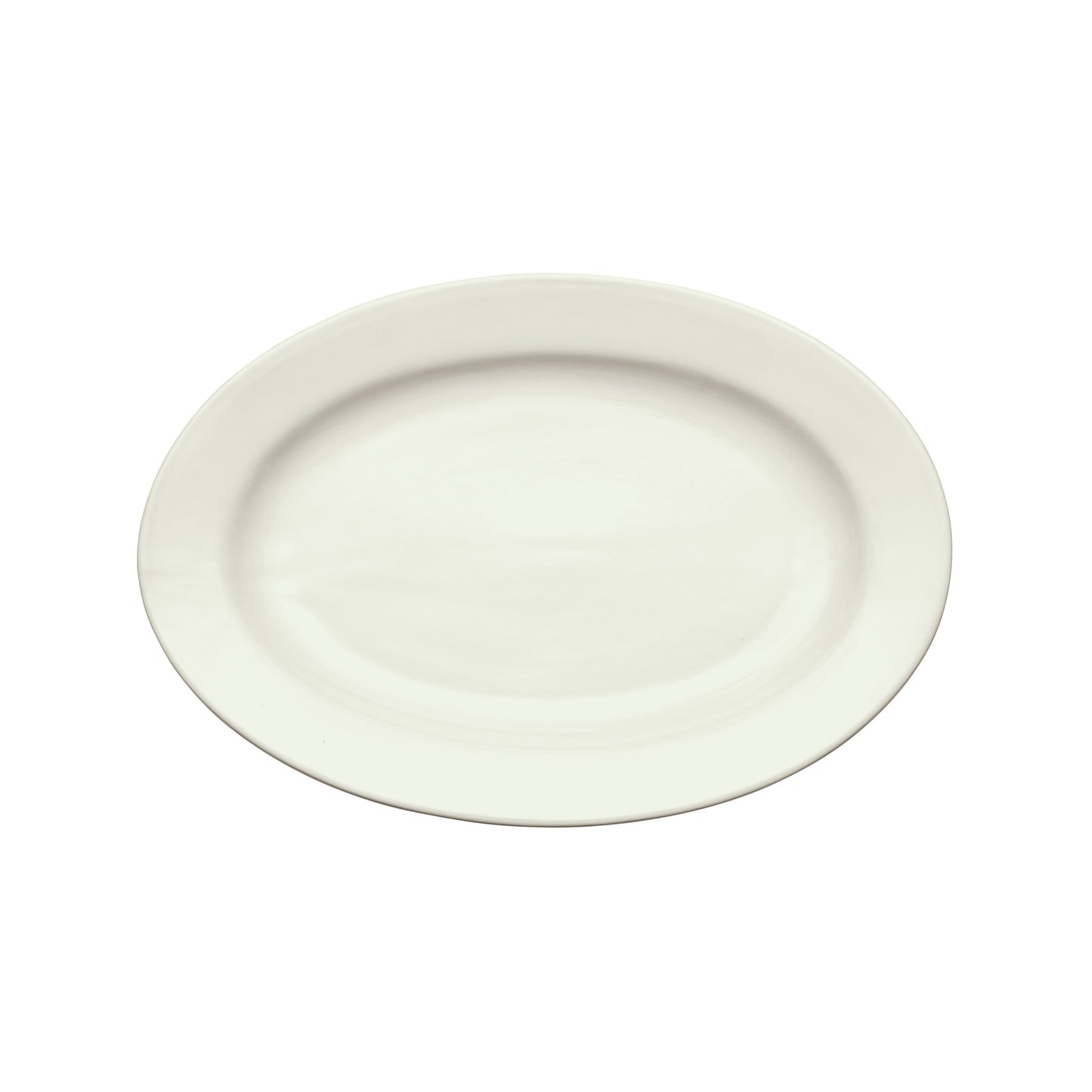 BPO-16-AW - Birkhall Porcelain Rolled Edge Platter, 16"L x 10-7/8"W x 1-1/2"H - American White (6 Pieces/Case)