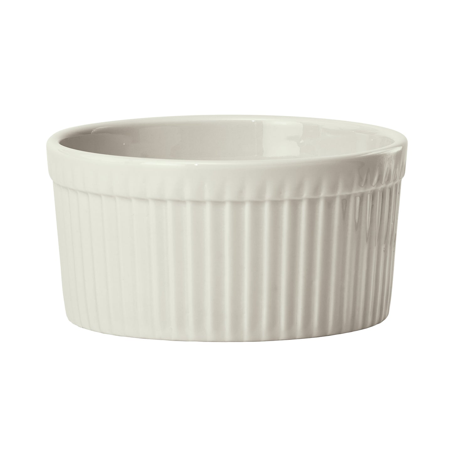 SBR-16-AW - Porcelain Fluted Souffle Bowl, 16 oz (36 Pieces/Case)