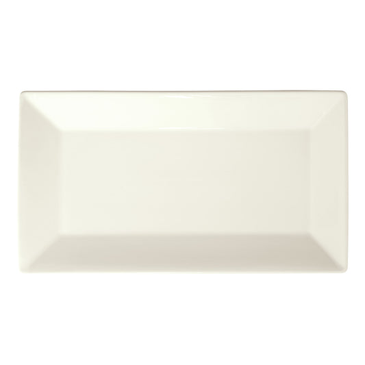 RPR-14-AW - Royalsquare Porcelain Rectangular Platter, 14-1/2"L x 8-1/4"W x 1-1/4"H - American White (12 Pieces/Case)