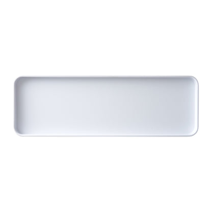 MMP-1806W - Melamine Platter, 18in L x 6in W x 1in H, Rectangular, White