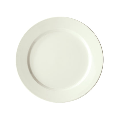BPR-1125RE-AW - Porcelain Rolled Edge Plate, Porcelain - American White (12 Pieces/Case)