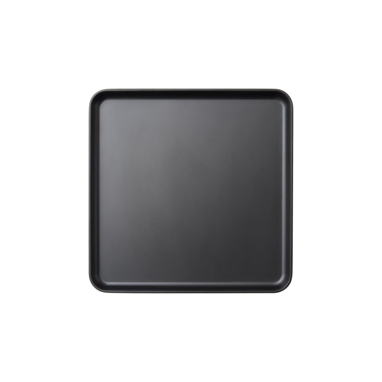 MMP-1111K - Melamine Platter, 11in L x 11in W x 1in H, Square, Black