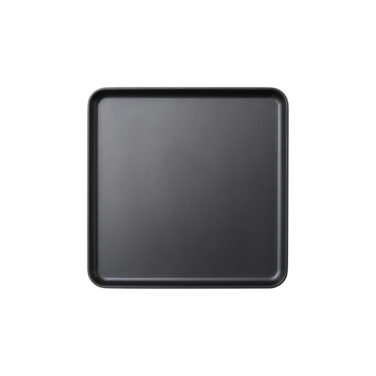 MMP-1111K - Melamine Platter, 11in L x 11in W x 1in H, Square, Black