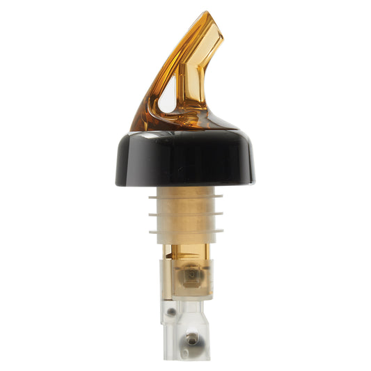BMP-500RAC - Bar Maid 5 oz Wine Pourer, Amber with Black Collar