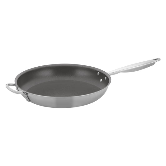 TGFP-14PR - TRI-GEN, 14" Fry Pan, Pro-Release Non-Stick, Tri-ply, Induction Ready, 18/8 SS, NSF, PFAS-Free