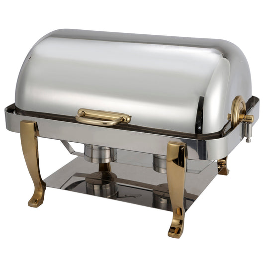 Vintage Collection 8 Quart Full-size Roll-Top Chafer, Extra Heavyweight