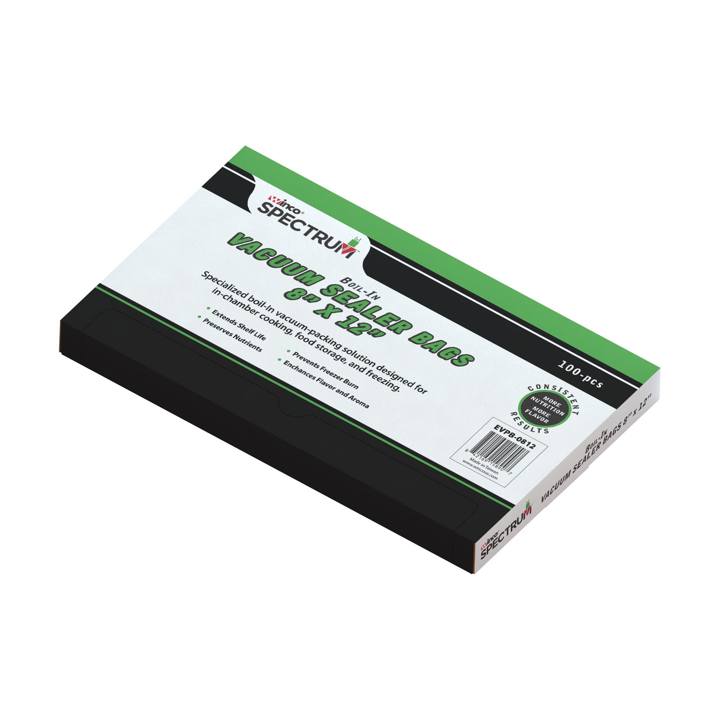 EVPB-0812 - Spectrum Boil-In Vacuum Sealer Bags, 8" x 12" - 100 pieces per pack