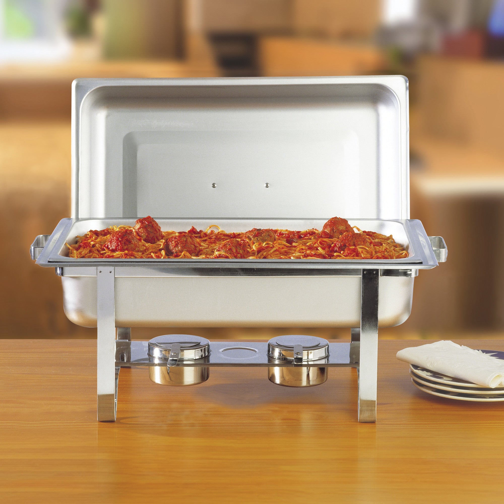 C-3080B - Newburg 8 Quart Full-Size Chafer, Stainless Steel – Winco