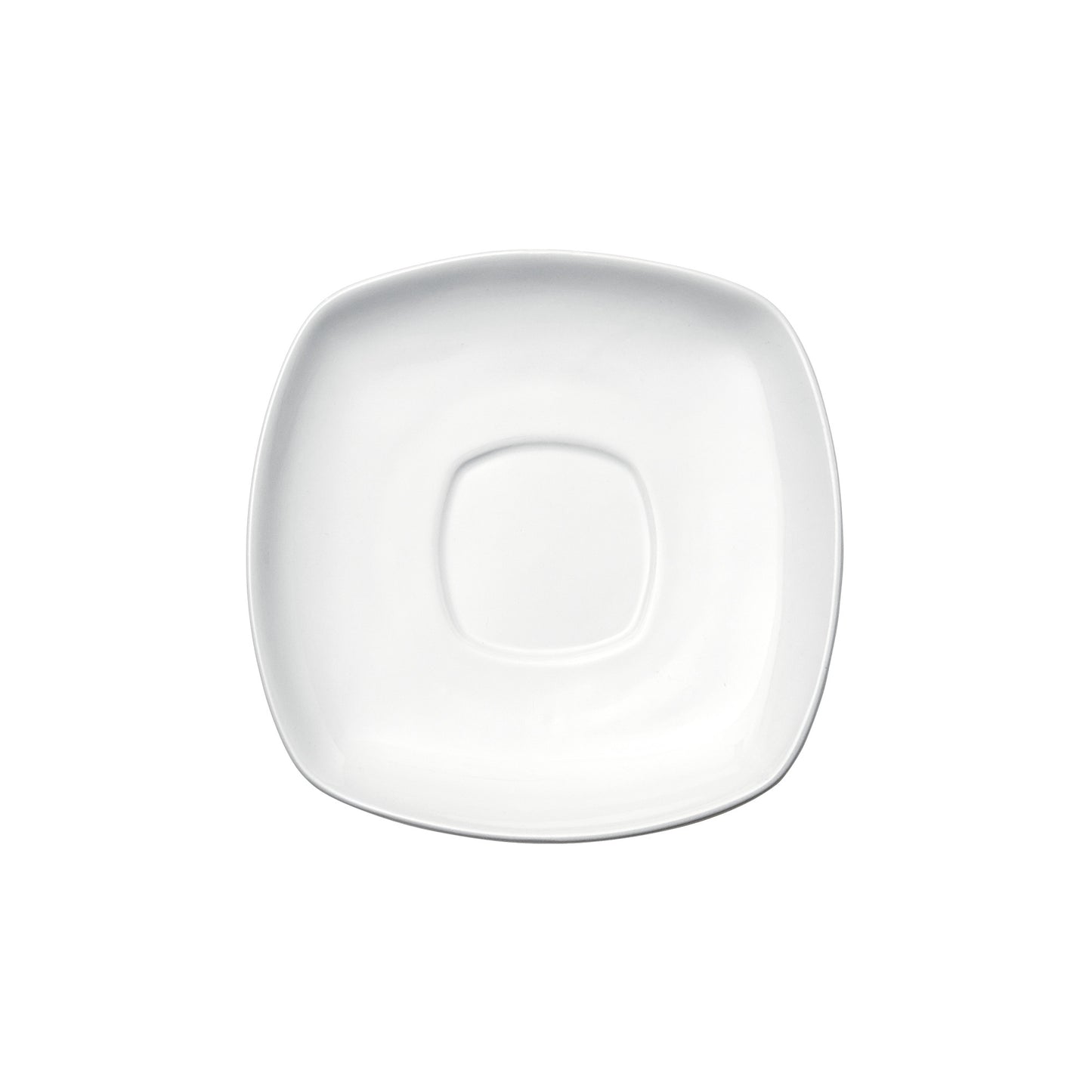RSS-6 - Royalsquare Square Saucer, White Porcelain, 36 Pieces/Case