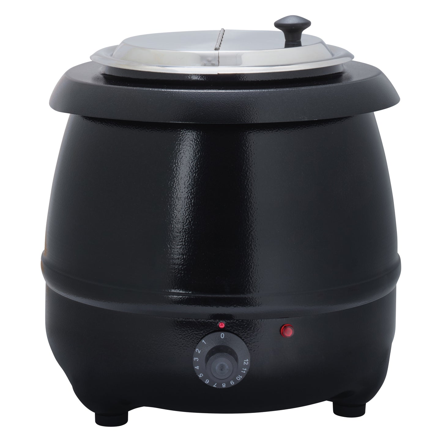 ESW-66 - Electric 10 Qt Deluxe Black Kettle Soup Warmer Set, 110V