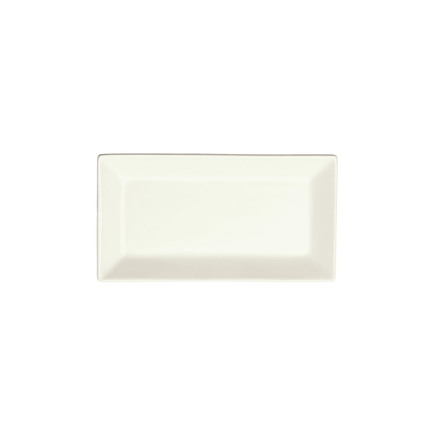 RPR-85-AW - Royalsquare Porcelain Rectangular Platter, 8-1/2"L x 4-1/2"W x 3/4"H - American White (24 Pieces/Case)