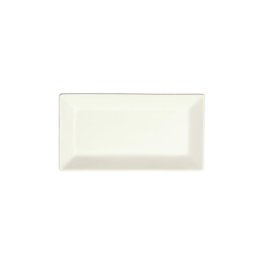 RPR-85-AW - Royalsquare Porcelain Rectangular Platter, 8-1/2"L x 4-1/2"W x 3/4"H - American White (24 Pieces/Case)