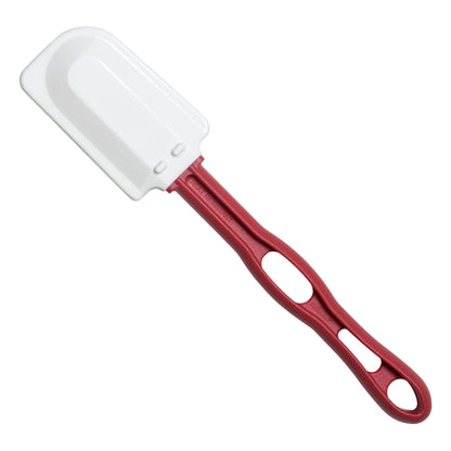 PSH-10 - 10-1/2" Silicone Scraper, Flat Blade, Heat Resistant, Red Handle, NSF