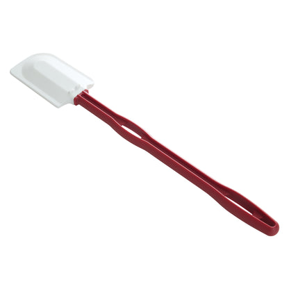 PSH-16 - 16-1/4" Silicone Scraper, Flat Blade, Heat Resistant, Red Handle, NSF