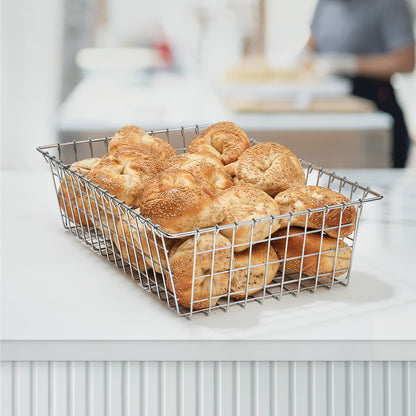 DB-2014 - Bagel / Pastry Basket, 20" x 14" x 5-3/4", Wire