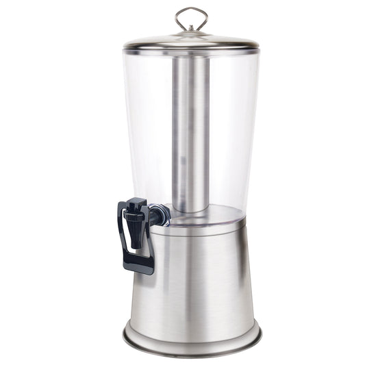 Cold Beverage Dispenser with Ice Core and Hands-Free Faucet