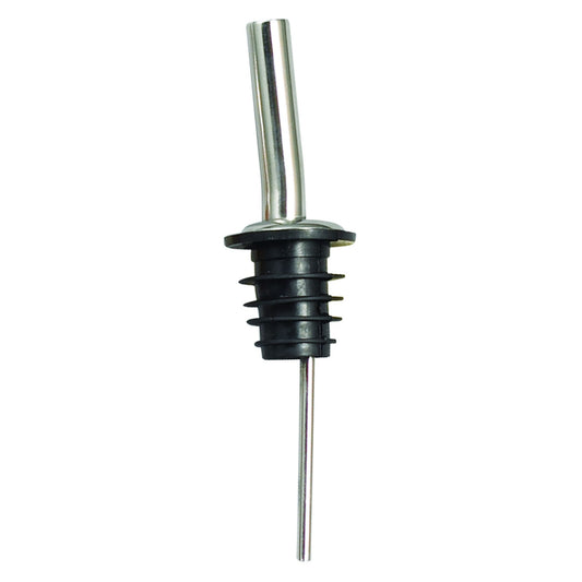 PPM-4J - Metal Pourers, Jet Spout, Black Plastic Stopper