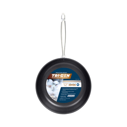 TGFP-12NS - Tri-Gen Tri-Ply Stainless Steel Fry Pan, Non-Stick - 12" Dia
