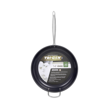 TGFP-14PR - TRI-GEN, 14" Fry Pan, Pro-Release Non-Stick, Tri-ply, Induction Ready, 18/8 SS, NSF, PFAS-Free