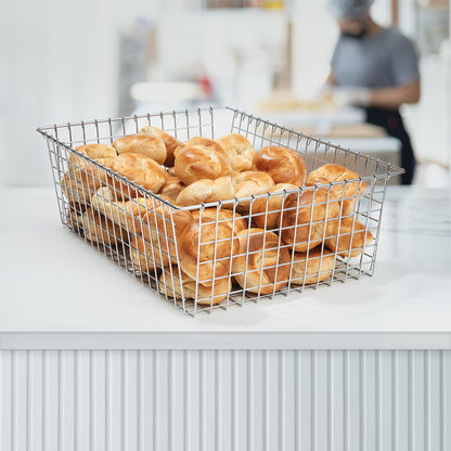DB-2418 - Bagel / Pastry Basket, 24" x 18" x 8", Wire