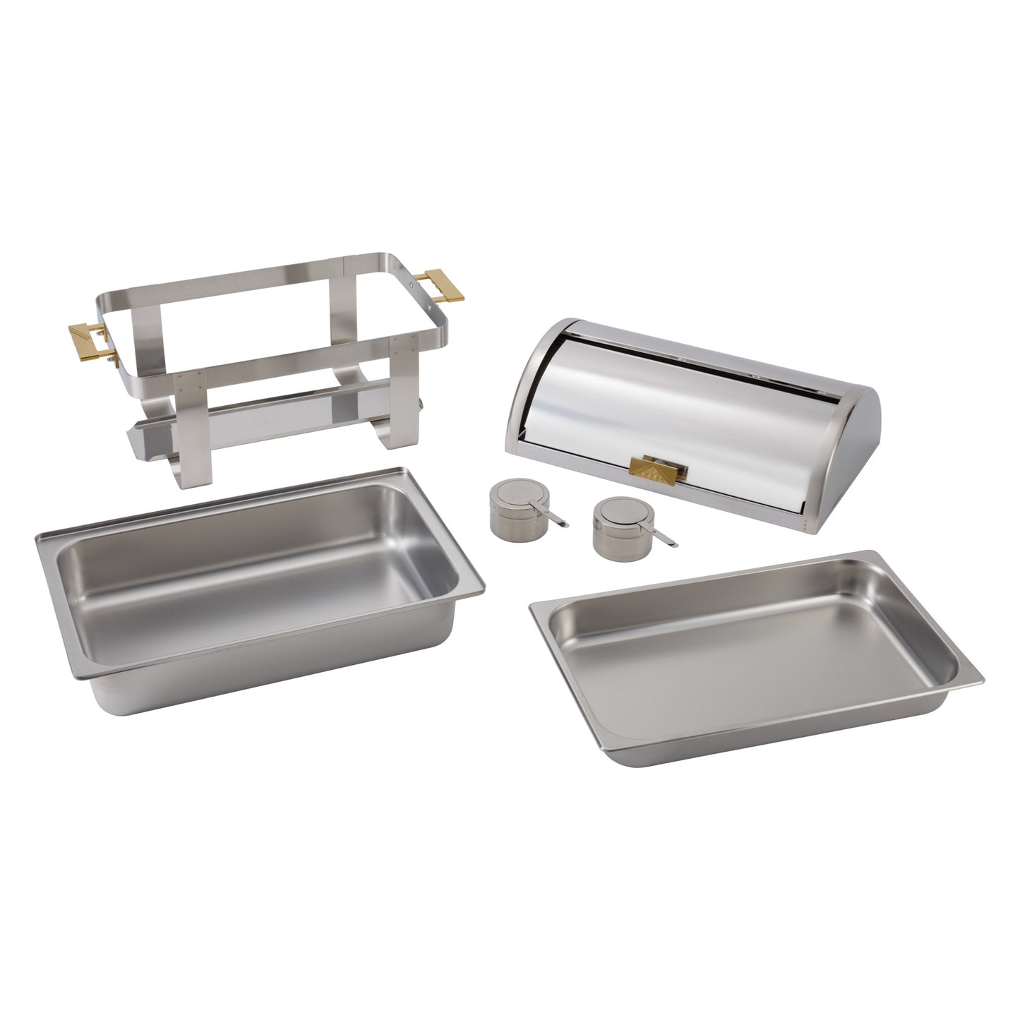 C-5080 - Dallas 8 Quart Chafer, Roll-Top, Stainless Steel