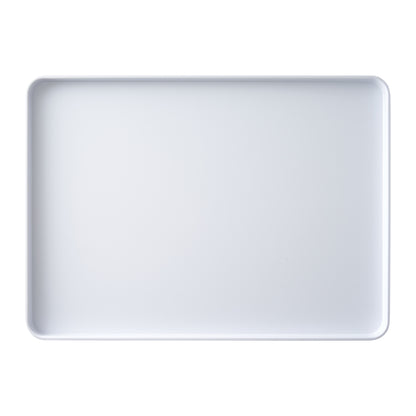MMP-1813W - Melamine Platter, 18in L x 13in W x 1in H, Rectangular, White