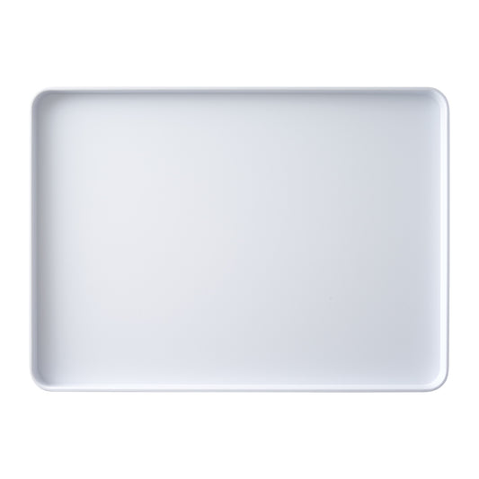 MMP-1813W - Melamine Platter, 18in L x 13in W x 1in H, Rectangular, White