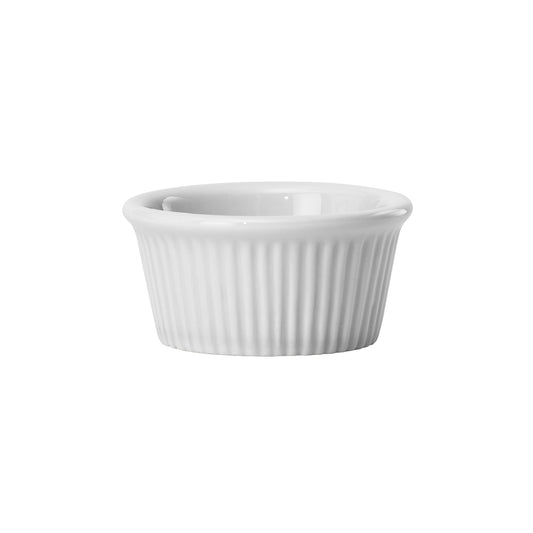 FRR-2 - Fluted Ramekin, 2 oz. White Porcelain, 48 Pieces/Case