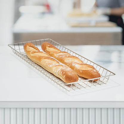 DB-2610 - Bagel / Pastry Basket, 26" x 10" x 2", Wire