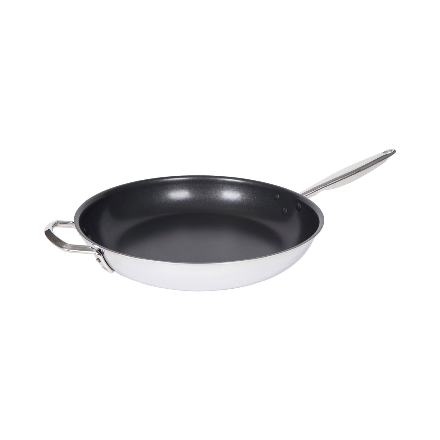 TGFP-14NS - Tri-Gen Tri-Ply Stainless Steel Fry Pan, Non-Stick - 14" Dia