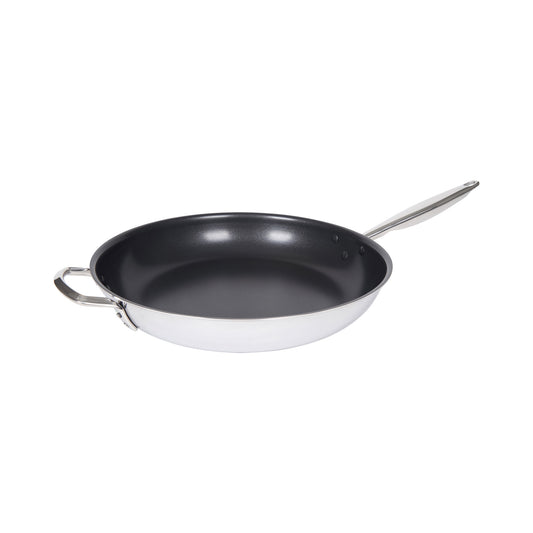 TGFP-14NS - Tri-Gen Tri-Ply Stainless Steel Fry Pan, Non-Stick - 14" Dia