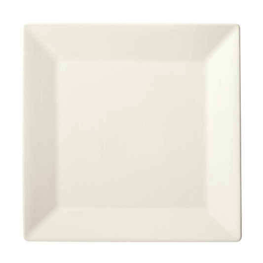 RPS-1125-AW - Royalsquare Porcelain Square Plate, 11-1/4"L x 11-1/4"W x 1/2"H - American White (72 Pieces/Case)