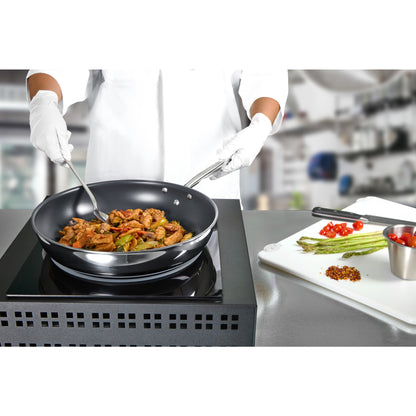 TGFP-7PR - TRI-GEN, 7" Fry Pan, Pro-Release Non-Stick, Tri-ply, Induction Ready, 18/8 SS, NSF, PFAS-Free