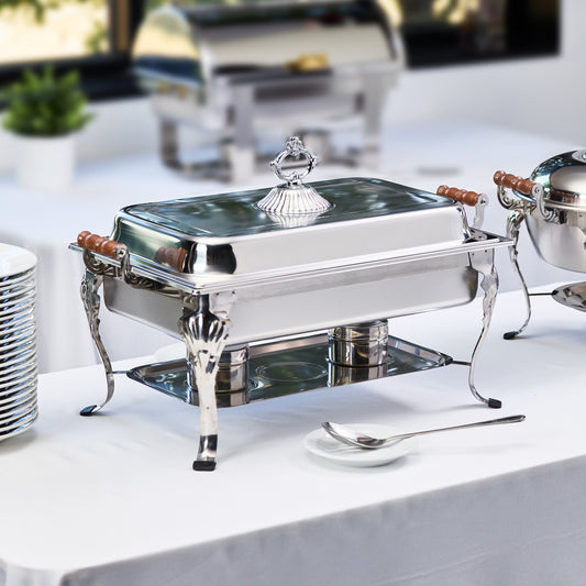 408-1 - Crown Collection 8 Quart Full-Size Chafer, Medium Weight