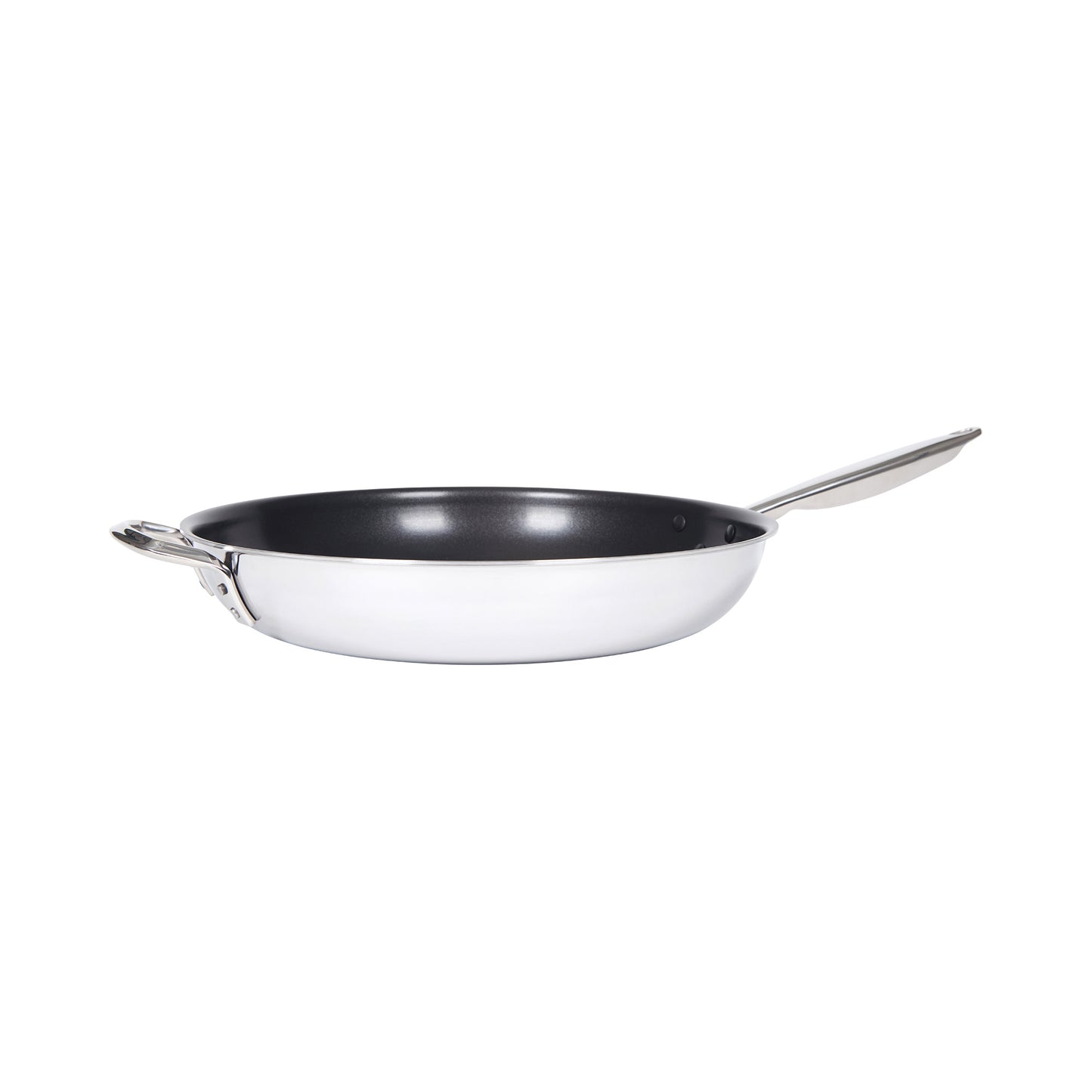 TGFP-14NS - Tri-Gen Tri-Ply Stainless Steel Fry Pan, Non-Stick - 14" Dia