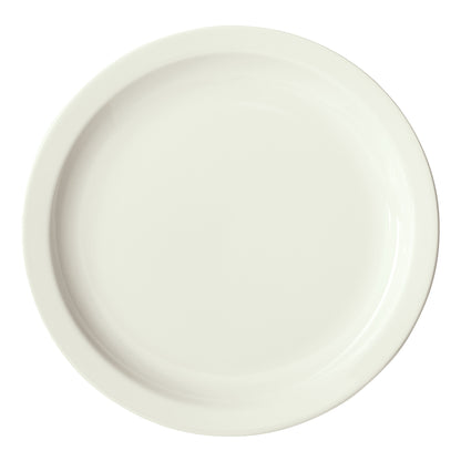 BPR-105NR-AW - Birkhall Porcelain Narrow Rim Plate 10-1/2" dia. - American White (12 Pieces/Case)