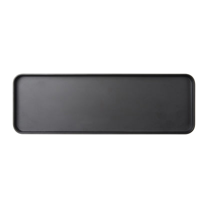 MMP-1806K - Melamine Platter, 18in L x 6in W x 1in H, Rectangular, Black